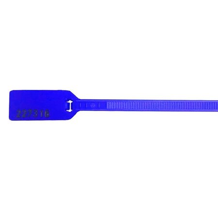 KABLE KONTROL Numbered Flag Zip Tie Tags - 6" Long - 100 pc Pack - Blue CTS6S-BLUE